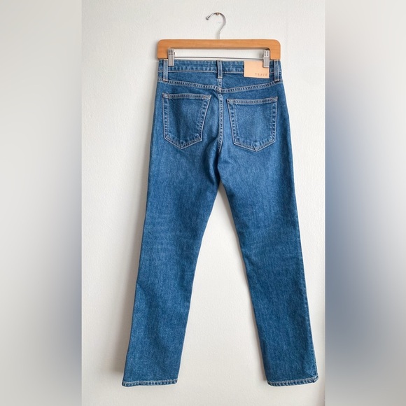 🔥TRAVE Revolve Irina Slim Wonderwall Jeans High Mid Rise Ankle Classic USA 26 - Picture 4 of 12
